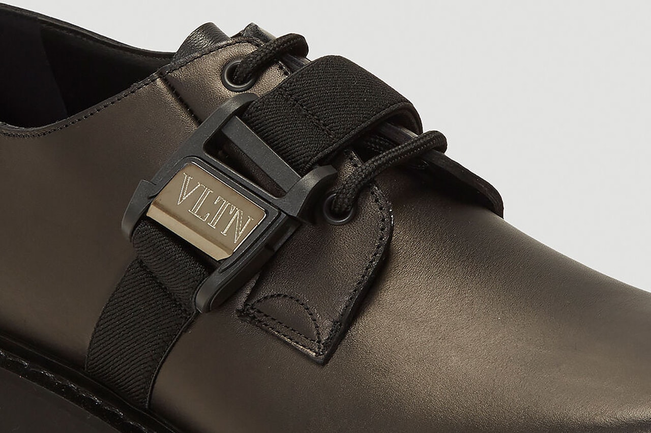 Valentino buckle detail lace up shoes fall winter 2020 release Italian winter boots premium leather release