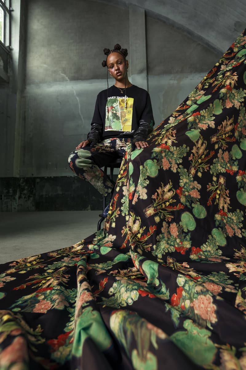 Vincent Van Gogh Museum x Daily Paper FW20 Collaboration fall winter 2020 collection campaigns sunflower The Potato Eaters still life starry night amsterdam netherlands release date buy menswear womens