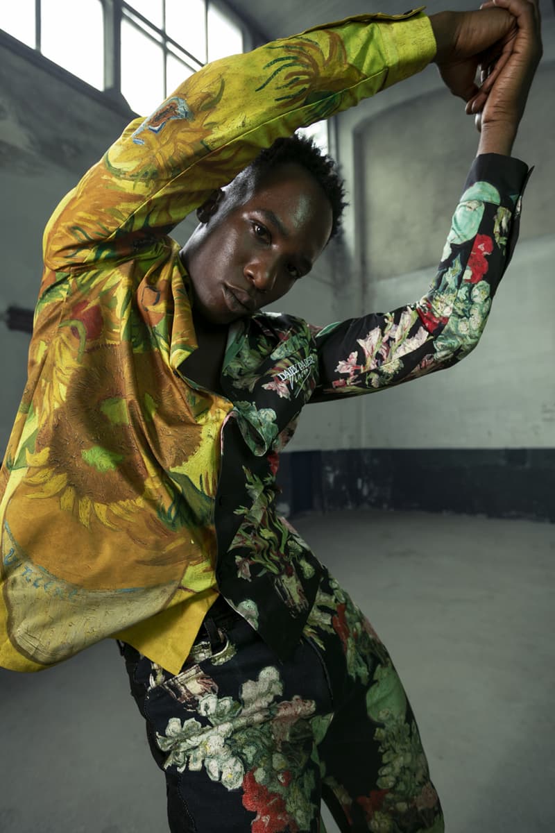 Vincent Van Gogh Museum x Daily Paper FW20 Collaboration fall winter 2020 collection campaigns sunflower The Potato Eaters still life starry night amsterdam netherlands release date buy menswear womens
