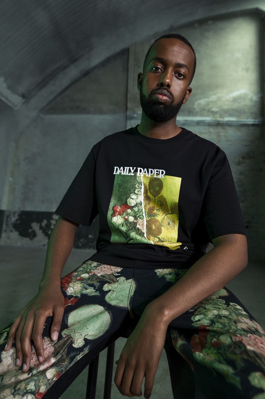 Vincent Van Gogh Museum x Daily Paper FW20 Collaboration fall winter 2020 collection campaigns sunflower The Potato Eaters still life starry night amsterdam netherlands release date buy menswear womens