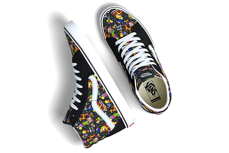 Vans The Simpsons 2020 Christmas Capsule collection shoes footwear kicks trainers runners sneakers fw20 fall winter 2020 menswear streetwear