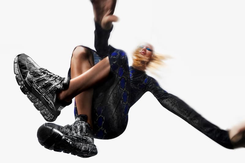 versace trigreca sneaker shoe donnatella versace interview official release date info photos price store list buying guide