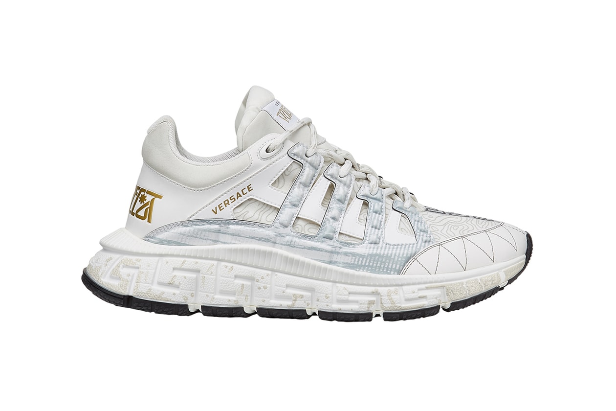 versace trigreca sneaker shoe donnatella versace interview official release date info photos price store list buying guide
