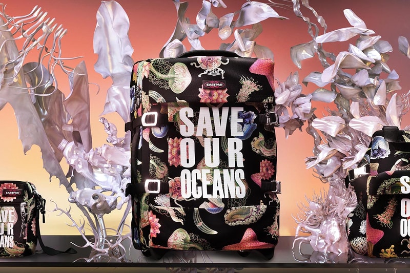 vivienne westwood eastpak save our oceans backpack suitcase travel side bag waist bag release information details sustainability