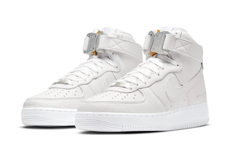 1017 ALYX 9SM and Nike's Boldly Buckled Air Force 1 High Appears in Crisp Sail Colorway