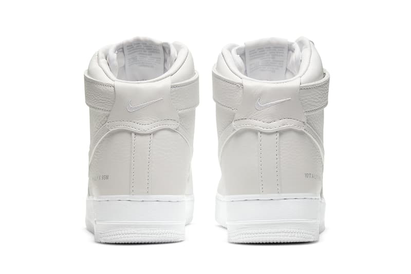 1017 alyx 9sm matthew m williams nike sportswear air force 1 high white sail silver gold cq4018 100 official release date info photos price store list buying guide