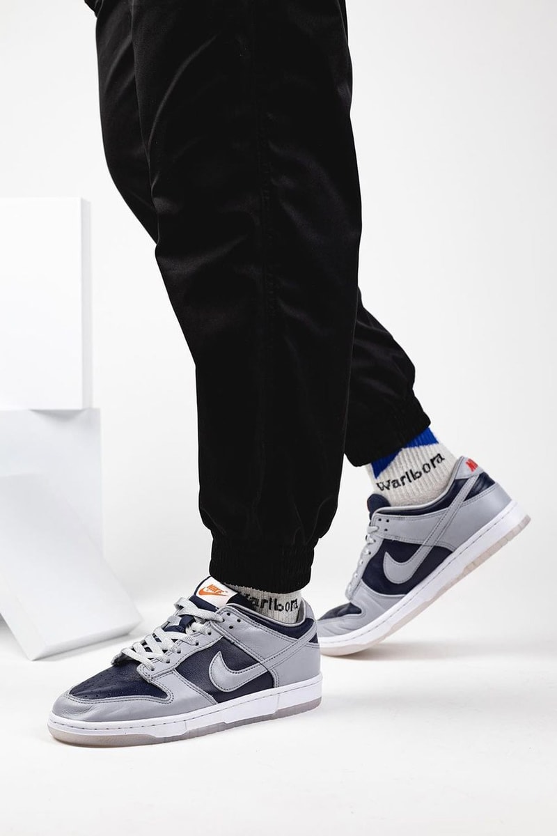 2021 Nike Dunk Low "University Red" Off-White™ Gray Navy Swoosh New Colorways Release Information First Look Drop Date Cop RepGod888 Samples SB Skateboarding Basketball Sneakers Shoe Trainer Footwear