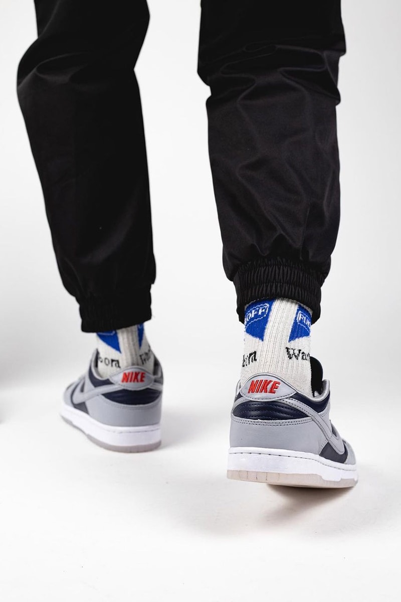 2021 Nike Dunk Low "University Red" Off-White™ Gray Navy Swoosh New Colorways Release Information First Look Drop Date Cop RepGod888 Samples SB Skateboarding Basketball Sneakers Shoe Trainer Footwear