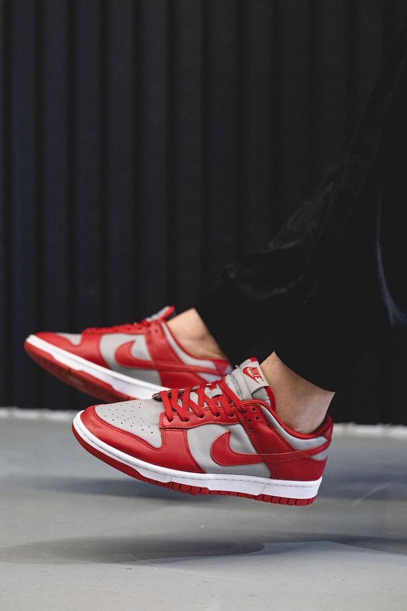 2021 Nike Dunk Low "University Red" Off-White™ Gray Navy Swoosh New Colorways Release Information First Look Drop Date Cop RepGod888 Samples SB Skateboarding Basketball Sneakers Shoe Trainer Footwear