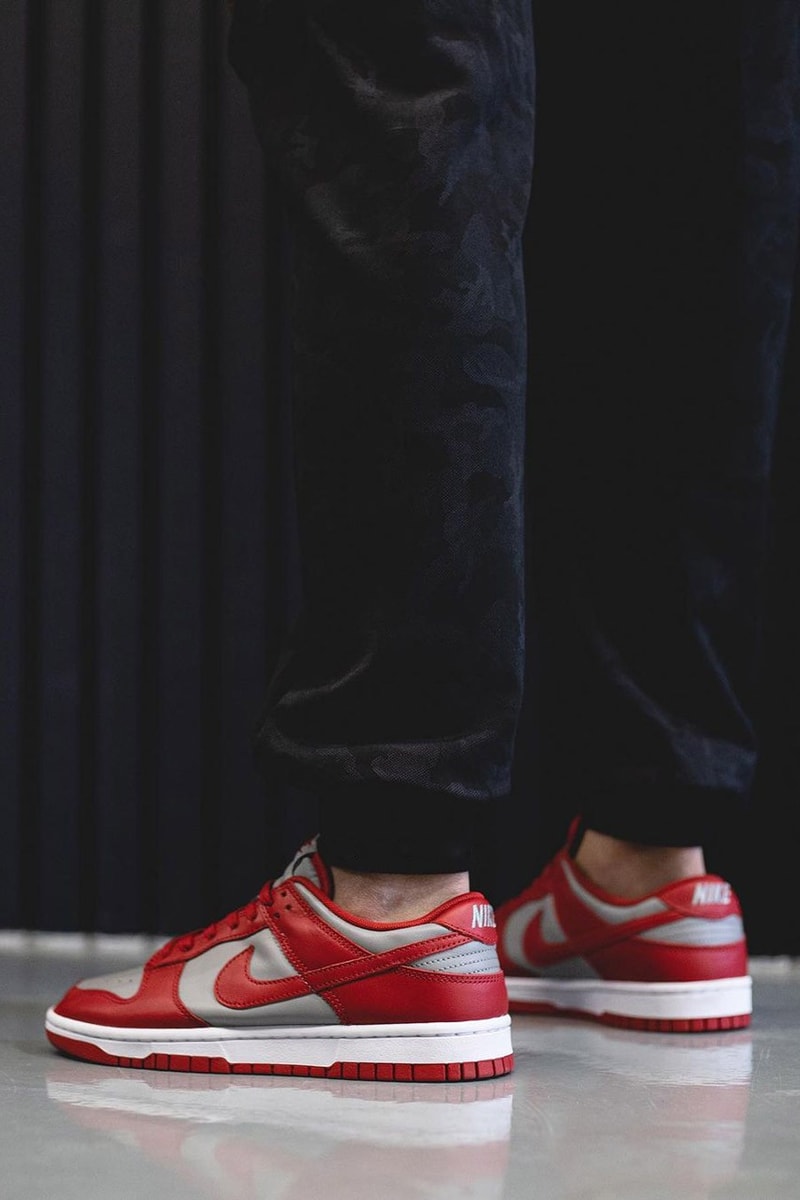 2021 Nike Dunk Low "University Red" Off-White™ Gray Navy Swoosh New Colorways Release Information First Look Drop Date Cop RepGod888 Samples SB Skateboarding Basketball Sneakers Shoe Trainer Footwear