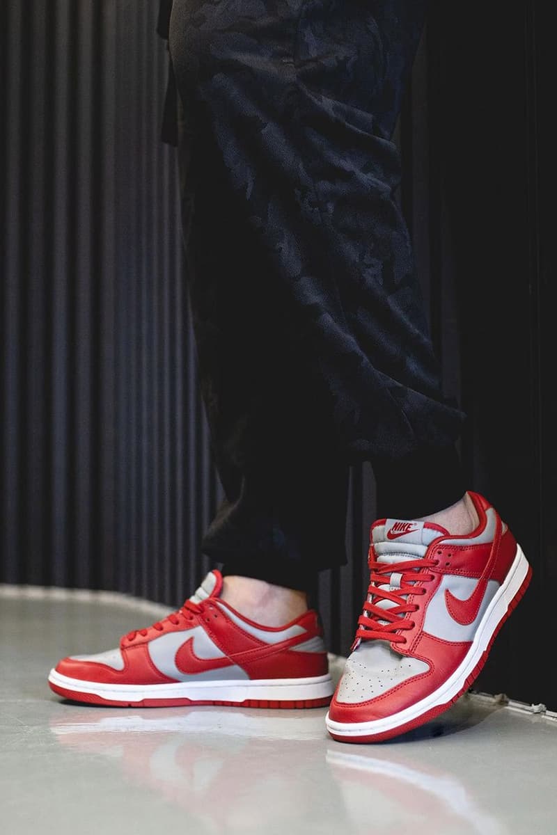 2021 Nike Dunk Low "University Red" Off-White™ Gray Navy Swoosh New Colorways Release Information First Look Drop Date Cop RepGod888 Samples SB Skateboarding Basketball Sneakers Shoe Trainer Footwear