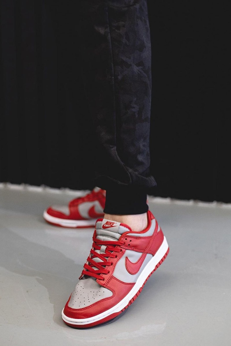 2021 Nike Dunk Low "University Red" Off-White™ Gray Navy Swoosh New Colorways Release Information First Look Drop Date Cop RepGod888 Samples SB Skateboarding Basketball Sneakers Shoe Trainer Footwear