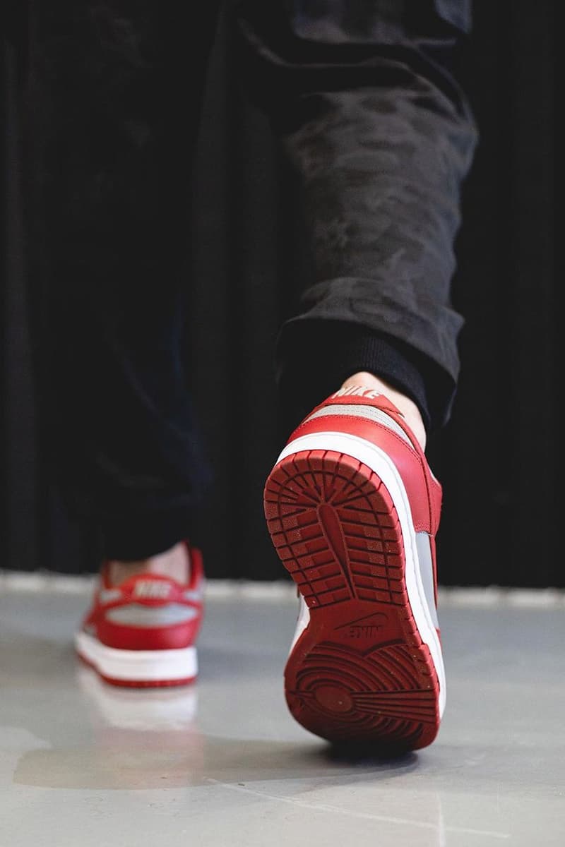 2021 Nike Dunk Low "University Red" Off-White™ Gray Navy Swoosh New Colorways Release Information First Look Drop Date Cop RepGod888 Samples SB Skateboarding Basketball Sneakers Shoe Trainer Footwear
