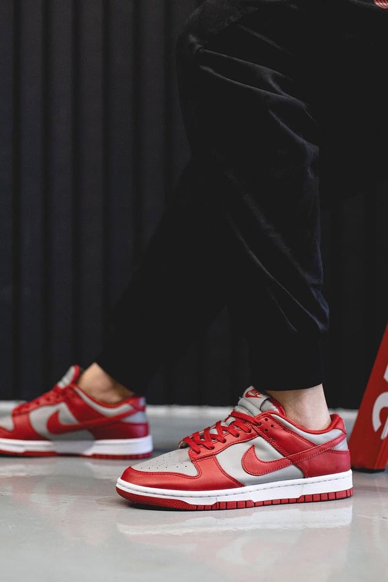 2021 Nike Dunk Low "University Red" Off-White™ Gray Navy Swoosh New Colorways Release Information First Look Drop Date Cop RepGod888 Samples SB Skateboarding Basketball Sneakers Shoe Trainer Footwear