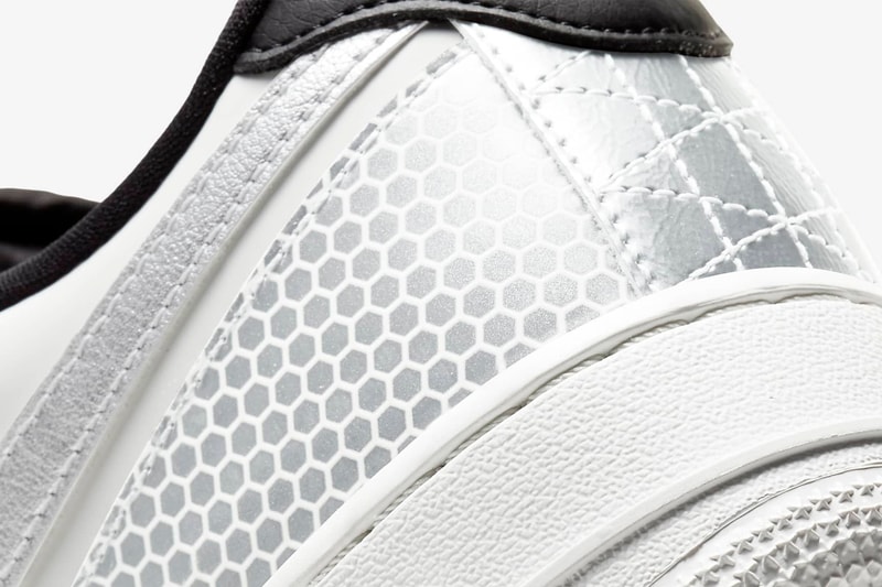 3M x Nike Air Force 1 '07 LV8 "Summit White/Black/Summit White" CT2299-100 "Black/Metallic Silver" CT2299-001 AF1 Swoosh Light Up Shiny Reflective Limited Edition Collaboration Drop Date Release Information Closer First Look Sportswear B-Ball