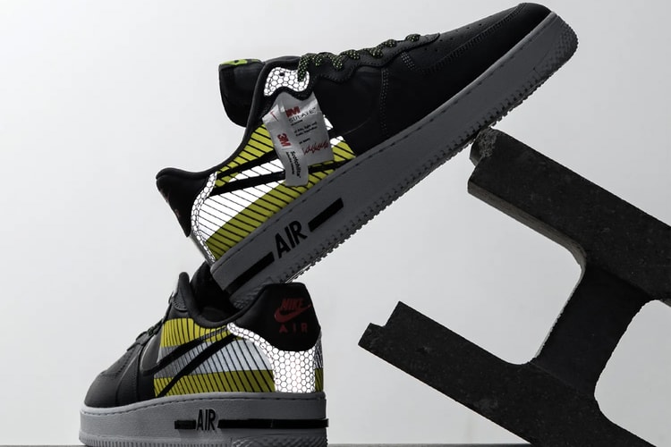 3M Equips Nike Air Force 1 React LX With Shiny Hazard-Printed "Volt" Details