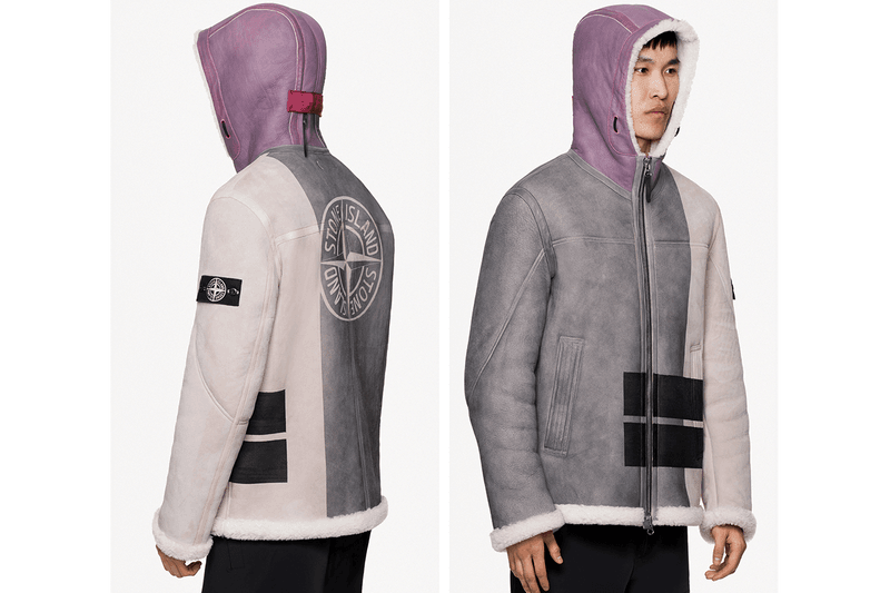 stone island sheepskin jacket release fall winter