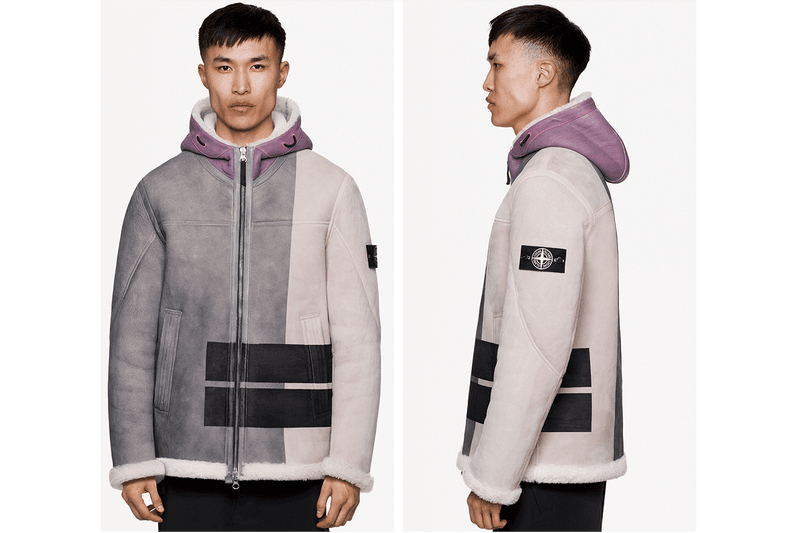 stone island sheepskin jacket release fall winter