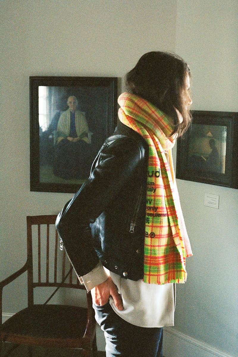 acne studios fall winter 2020 scarves collection toronty vally details colors editorial