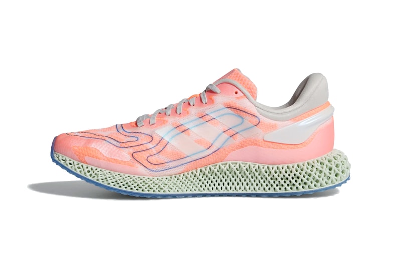adidas 4d run 1 0 signal coral cloud white blue gray green FW1234 official release date info photos price store list buying guide