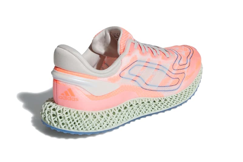 adidas 4d run 1 0 signal coral cloud white blue gray green FW1234 official release date info photos price store list buying guide