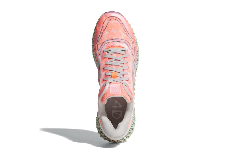 adidas 4d run 1 0 signal coral cloud white blue gray green FW1234 official release date info photos price store list buying guide