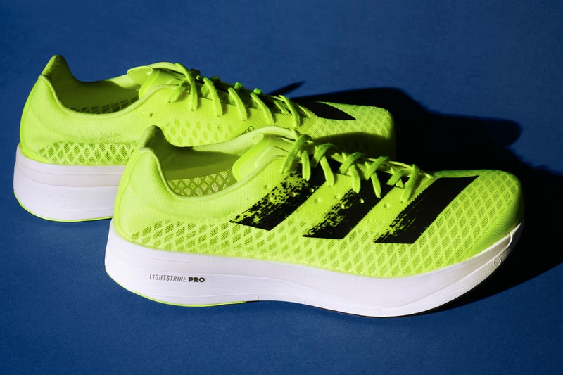 Adidas adizero adios pro sunrise bliss release yellow solar yellow information running trainers carbon fibre 
