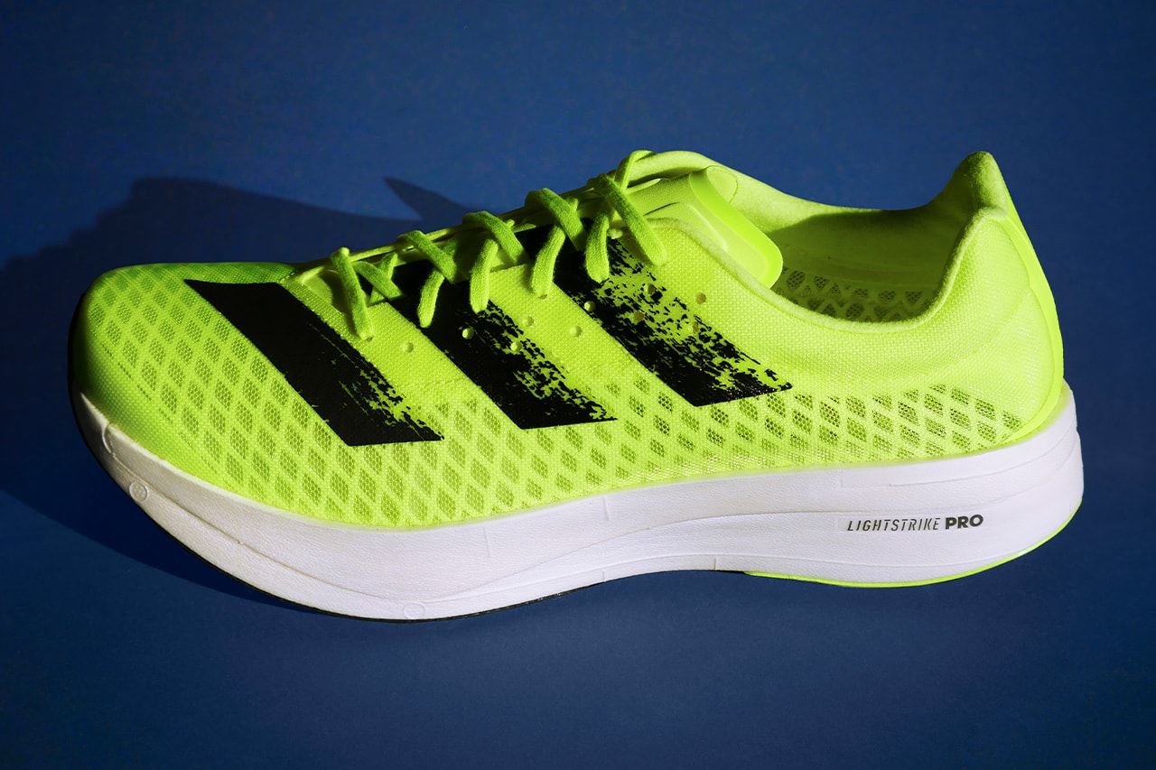 Adidas adizero adios pro sunrise bliss release yellow solar yellow information running trainers carbon fibre 