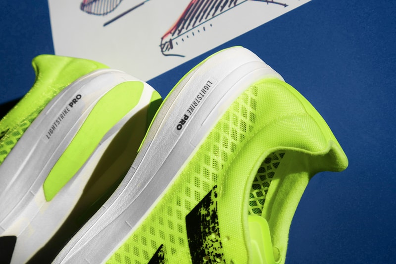 Adidas adizero adios pro sunrise bliss release yellow solar yellow information running trainers carbon fibre 