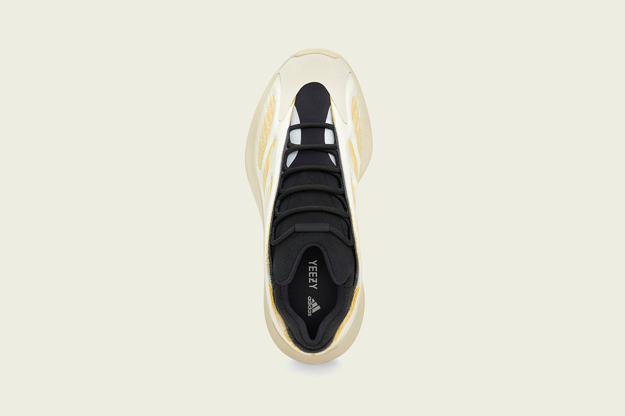 adidas YEEZY 700 V3 "Safflower" G54853 Kanye West Collaborative 'Ye Sneaker Release Information Drop Date Closer Look Three Stripes BOOST Chunky Shoes Trainer Footwear Kicks Wave Runner Srphym