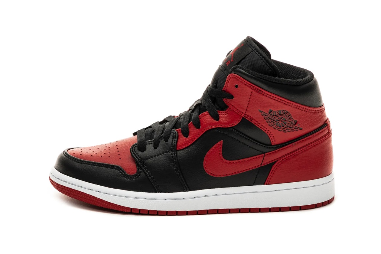 air jordan brand 1 mid banned bred black gym red white 554724 074 official release date info photos price store list buying guide