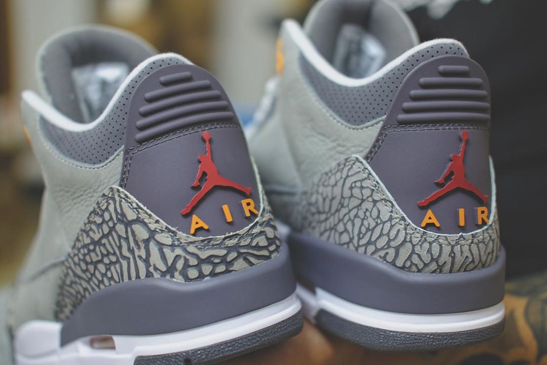 air jordan brand 3 cool grey silver light graphite orange peel sport red CT8532 012 2021 official release date info photos price store list buying guide