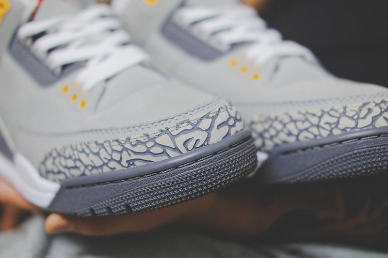 air jordan brand 3 cool grey silver light graphite orange peel sport red CT8532 012 2021 official release date info photos price store list buying guide