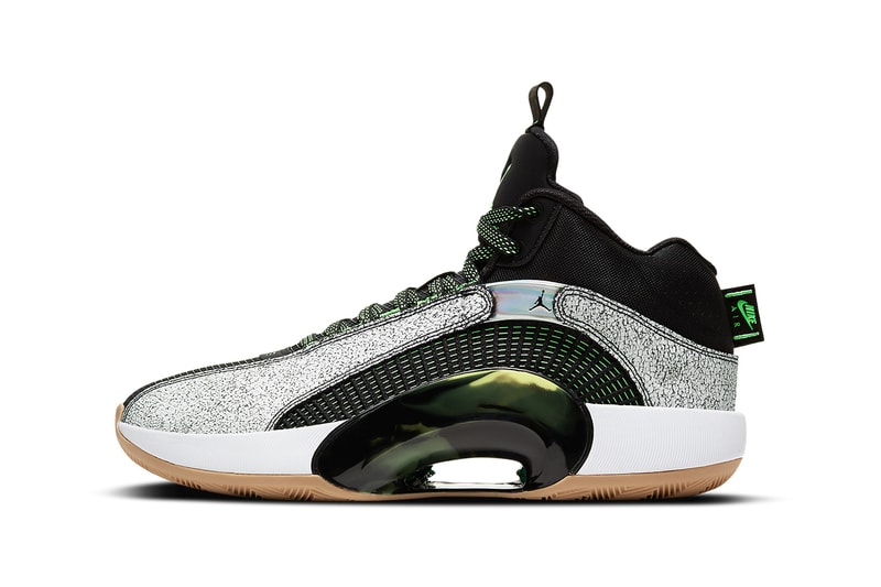 air jordan 35 bayou boys zion williamson white black green gum official release date info photos price store list buying guide