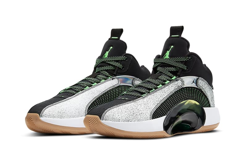 air jordan 35 bayou boys zion williamson white black green gum official release date info photos price store list buying guide