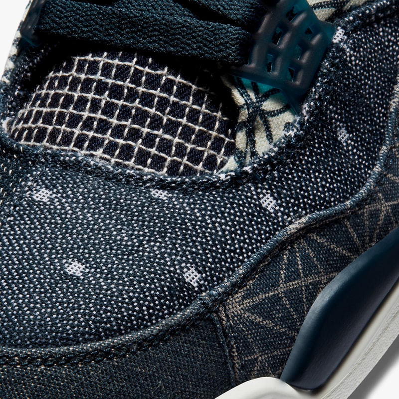 air jordan brand 4 sashiko deep ocean blue sail cement grey fire red CW0898 400 official release date info photos price store list buying guide