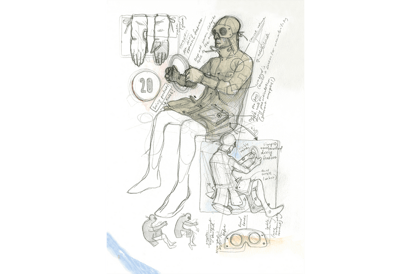 aitor throup the daily sketchbook thedsa archive studios paris menswear launch coronavirus covid 19 london burnley england the uk brexit