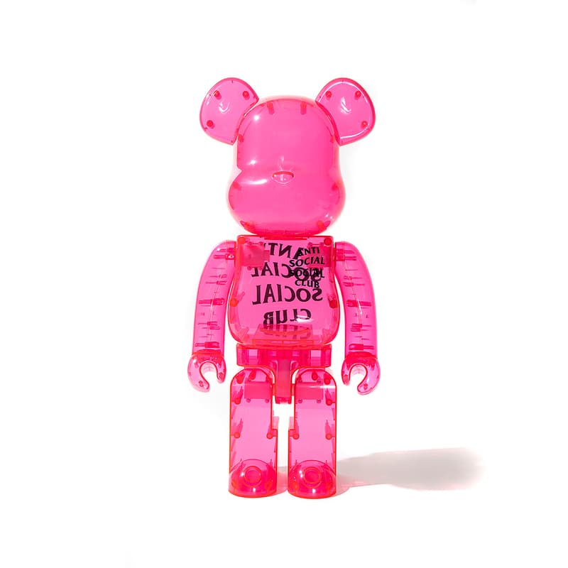 Anti Social Social Club x Medicom Toy BE@RBRICKs collaboration collection hoodies tee shirts release date info buy fall winter 2020 fw20 1000 400 size