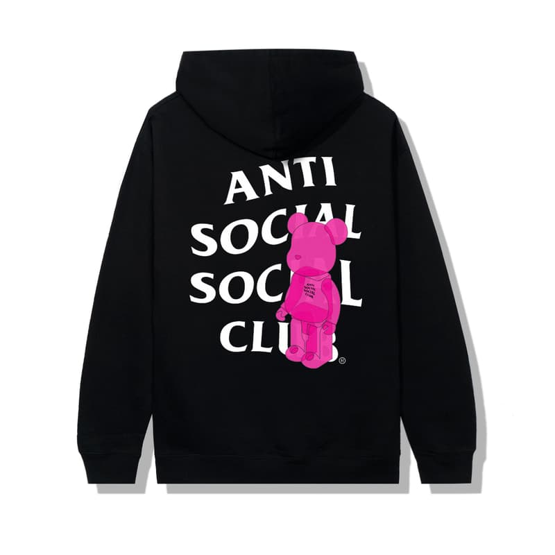 Anti Social Social Club x Medicom Toy BE@RBRICKs collaboration collection hoodies tee shirts release date info buy fall winter 2020 fw20 1000 400 size