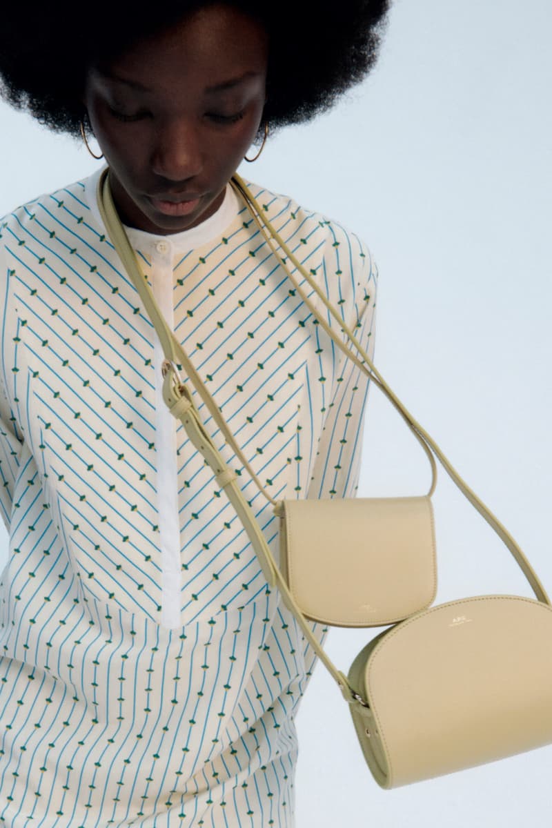 A.P.C. Spring/Summer 2021 Collection Lookbook SS21 Jean Touitou Mens Womens Looks Mini Bags Tailoring Shirts Asymmetrical Denim Jeans Sandals Roman Jewelry