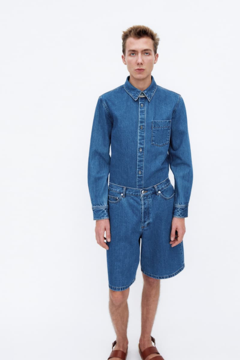 A.P.C. Spring/Summer 2021 Collection Lookbook SS21 Jean Touitou Mens Womens Looks Mini Bags Tailoring Shirts Asymmetrical Denim Jeans Sandals Roman Jewelry