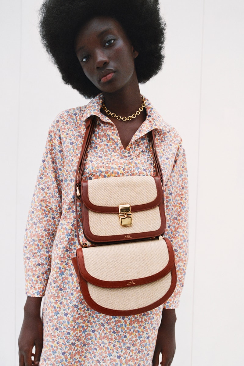 A.P.C. Spring/Summer 2021 Collection Lookbook SS21 Jean Touitou Mens Womens Looks Mini Bags Tailoring Shirts Asymmetrical Denim Jeans Sandals Roman Jewelry