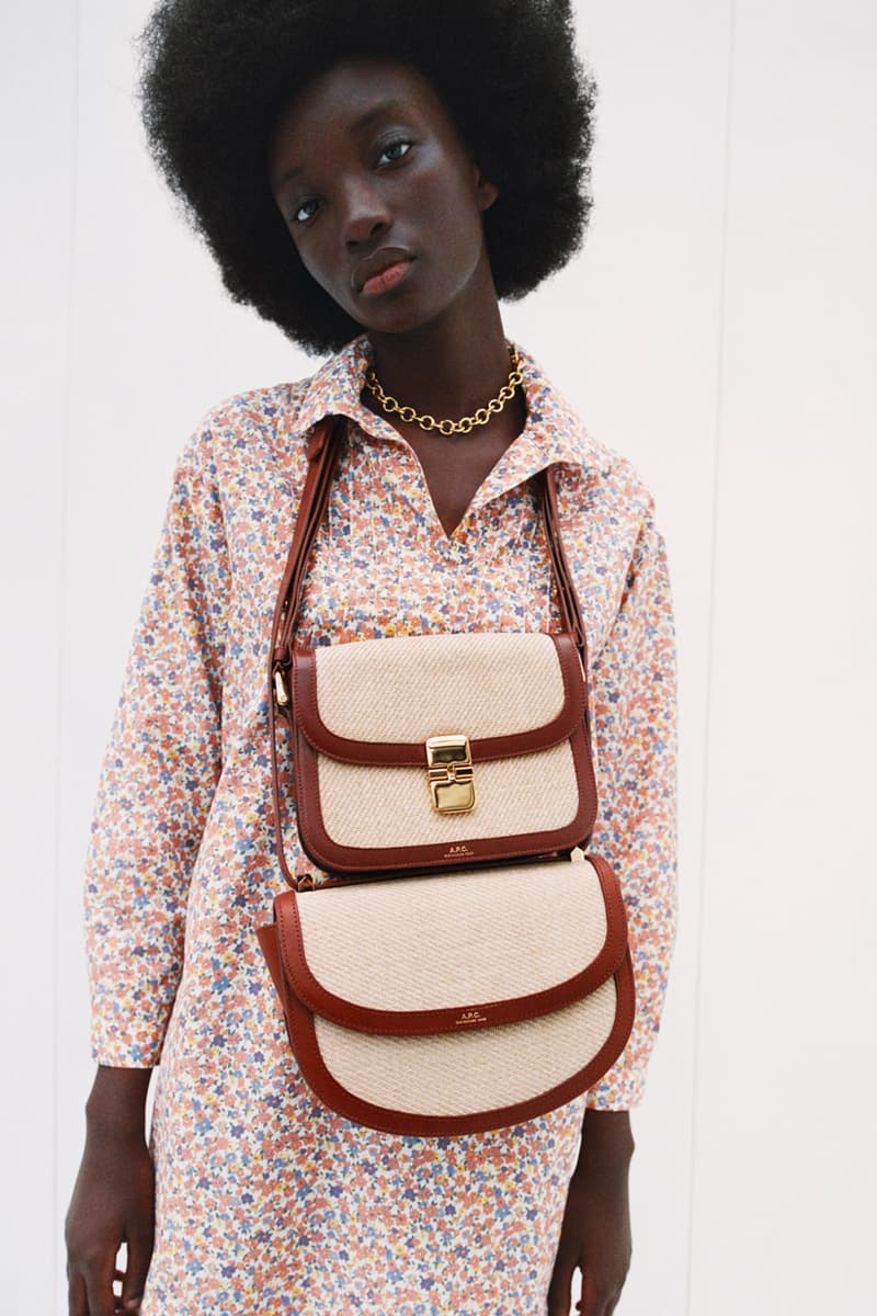 A.P.C. Spring/Summer 2021 Collection Lookbook SS21 Jean Touitou Mens Womens Looks Mini Bags Tailoring Shirts Asymmetrical Denim Jeans Sandals Roman Jewelry