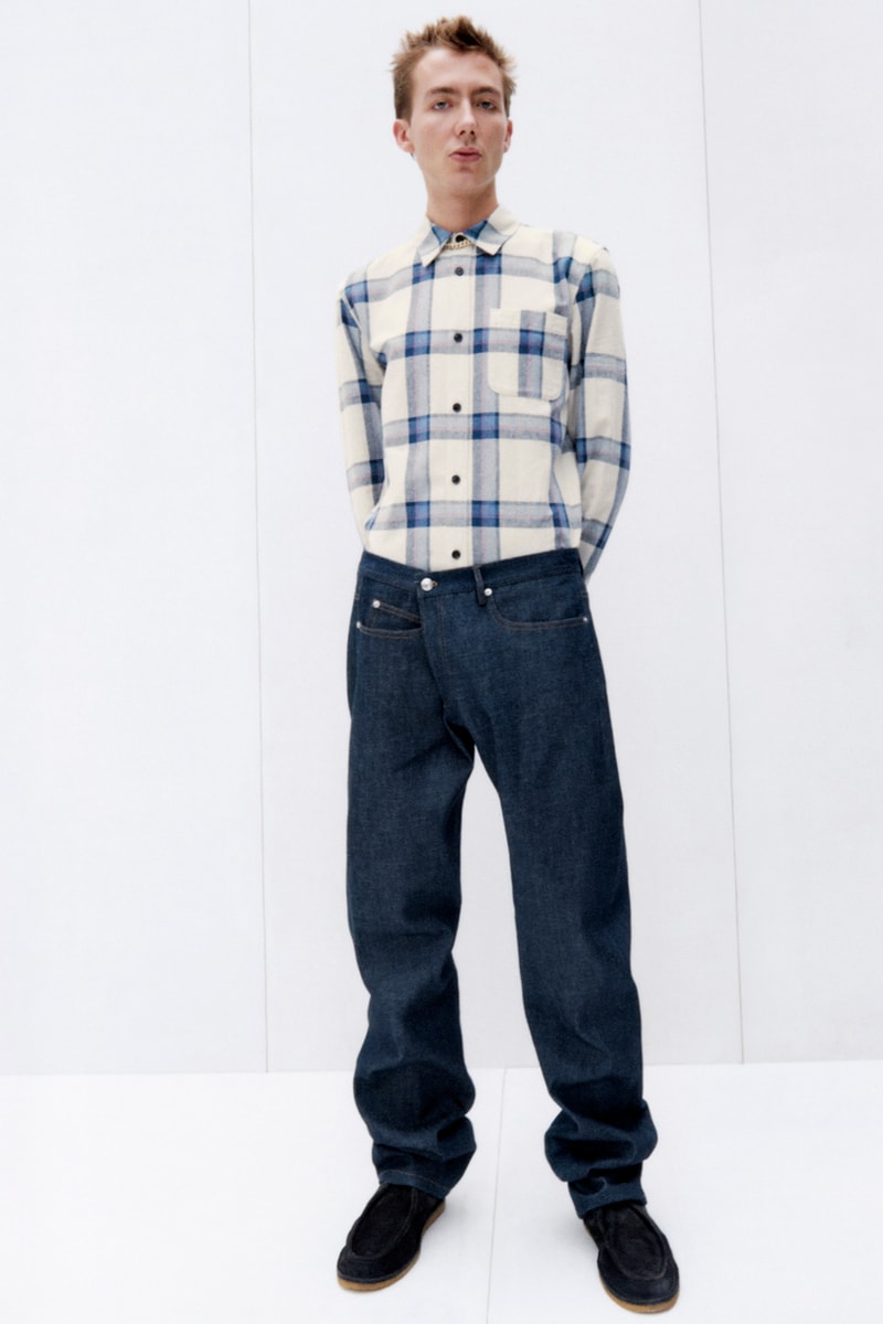 A.P.C. Spring/Summer 2021 Collection Lookbook SS21 Jean Touitou Mens Womens Looks Mini Bags Tailoring Shirts Asymmetrical Denim Jeans Sandals Roman Jewelry