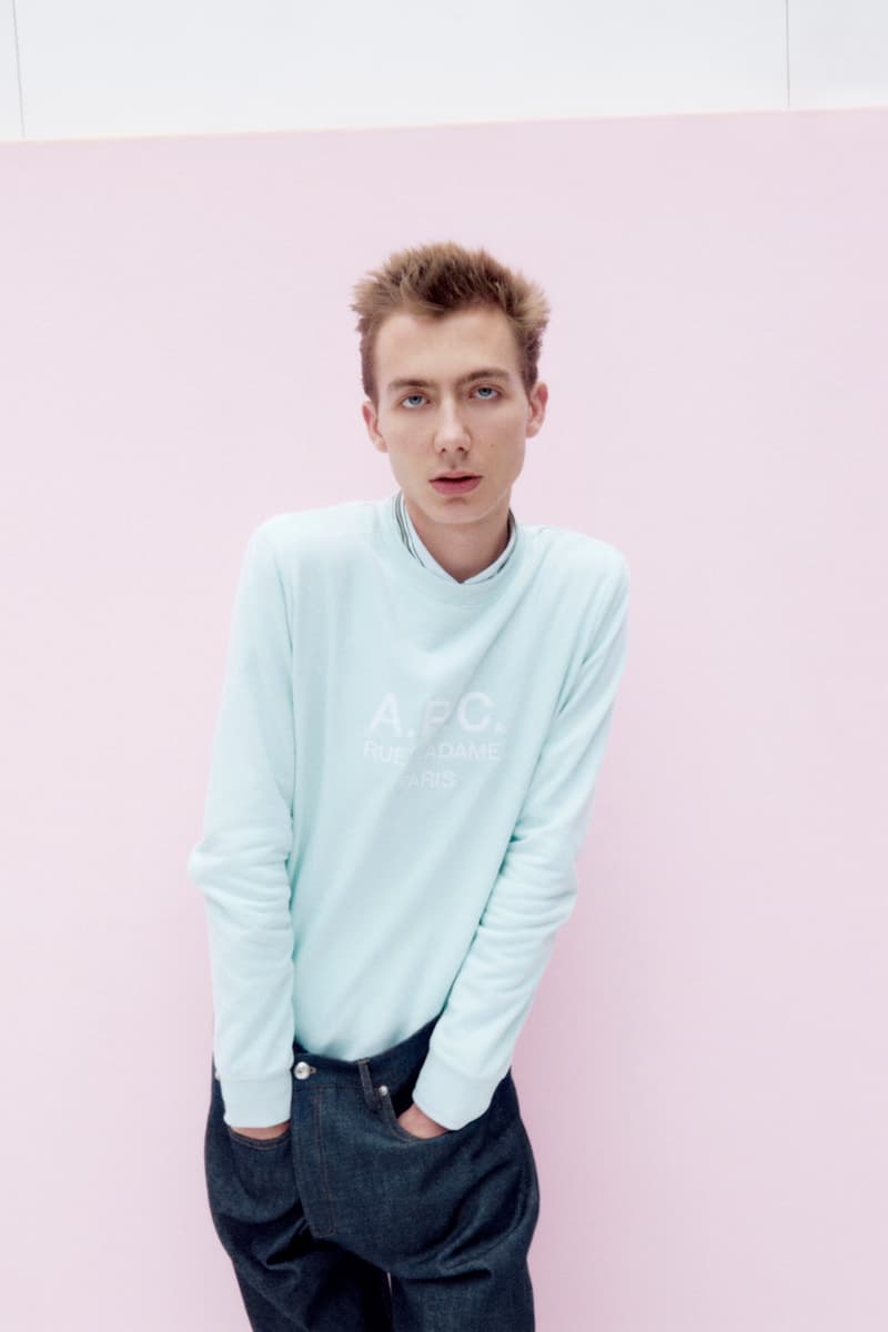 A.P.C. Spring/Summer 2021 Collection Lookbook SS21 Jean Touitou Mens Womens Looks Mini Bags Tailoring Shirts Asymmetrical Denim Jeans Sandals Roman Jewelry