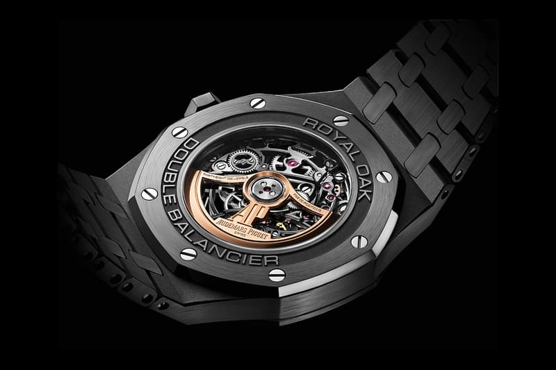 audemars piguet royal oak openworked double balance wheel black ceramic case bracelet 