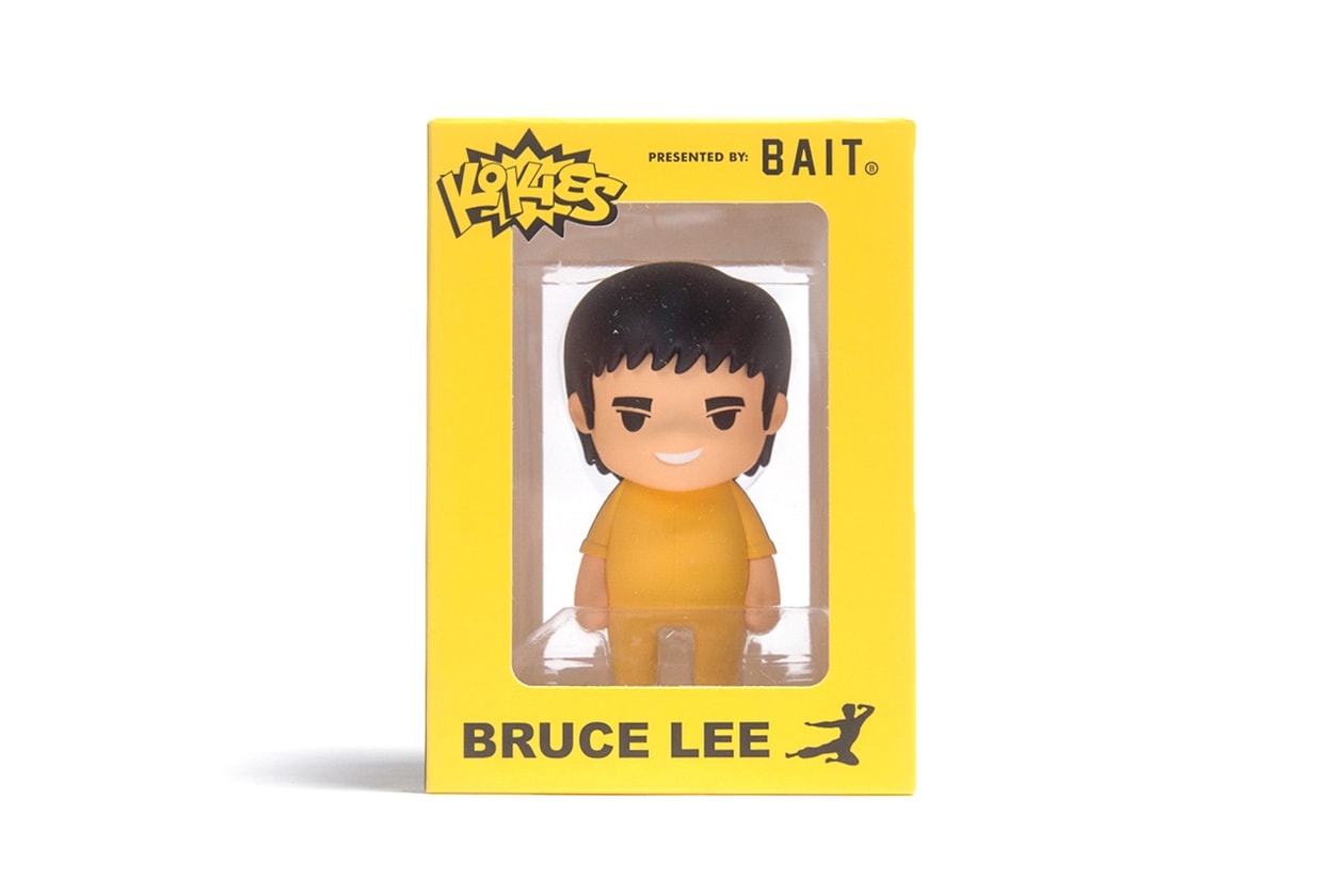 bait bruce lee kokies toy yellow bronze release info pricing photos