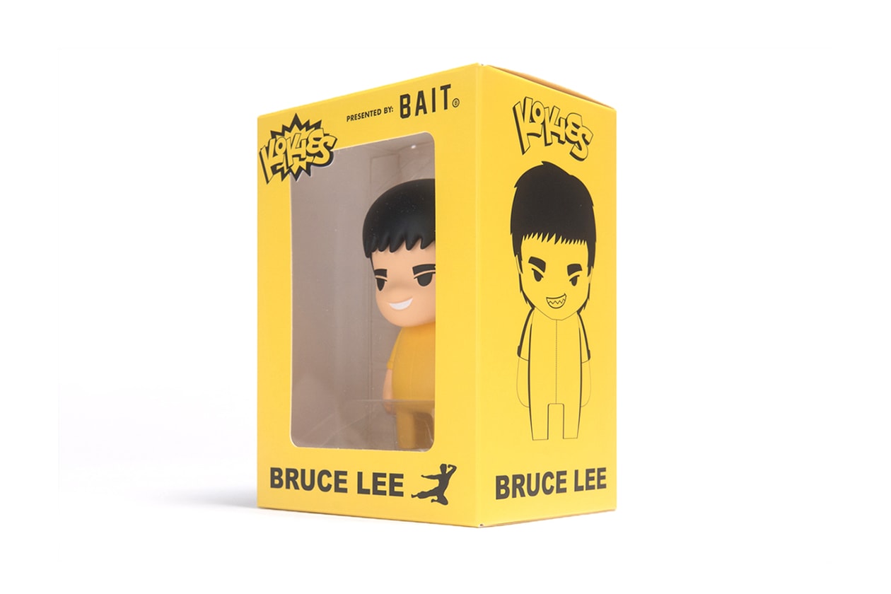 bait bruce lee kokies toy yellow bronze release info pricing photos