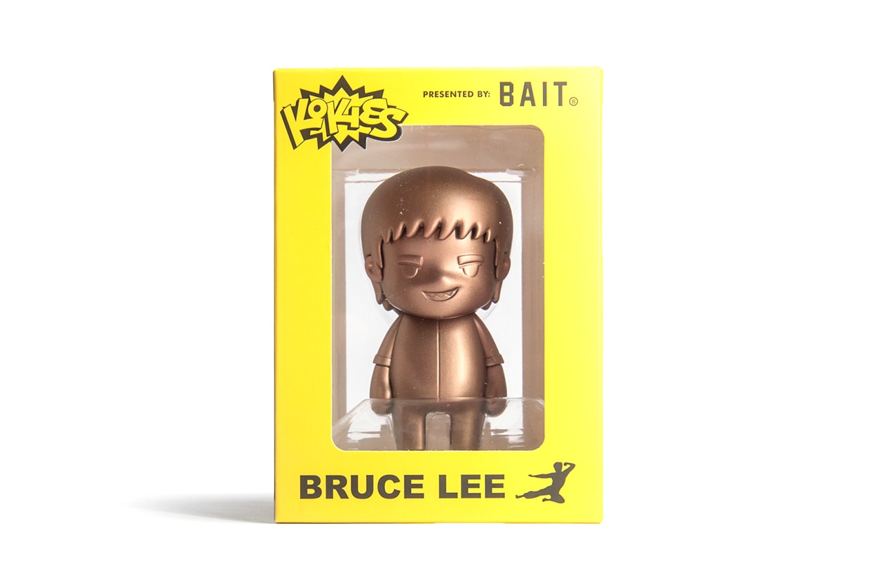 bait bruce lee kokies toy yellow bronze release info pricing photos