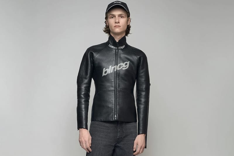 leather balenciaga jacket